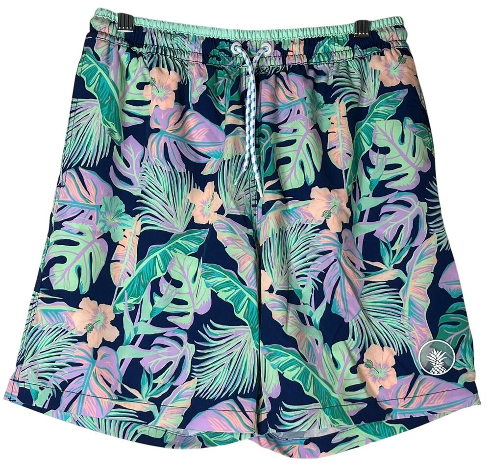 Chubbies Tropical Print Swim Trunks Men's Size Small